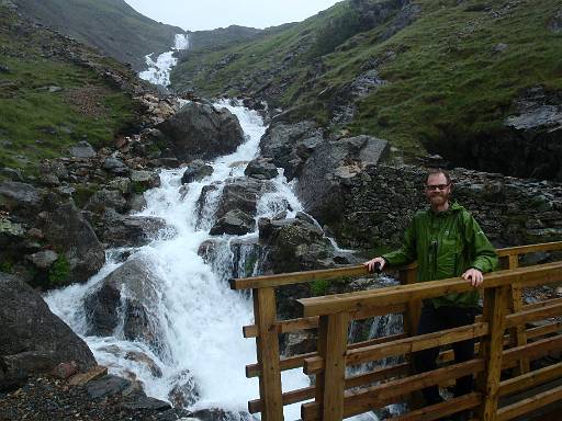 13_56-1.JPG - Richard crossing Levers Water Beck after a rainy walk