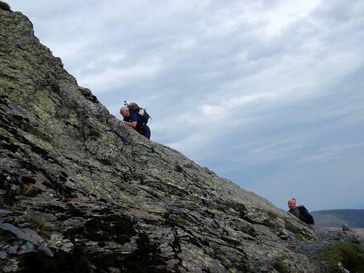 10_55-1.jpg - Paul and Mick climbing up Foule Crag