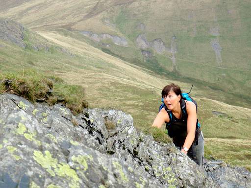 10_56-2.jpg - Lyndsay climbing Foule Crag