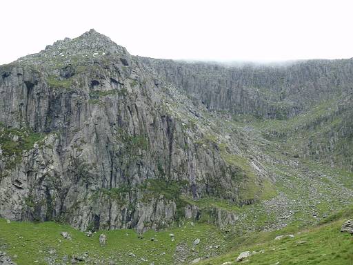 08_51-1.jpg - Bear right of the cliff, cut back to the top of the cliff, then keep climbing along the spine.