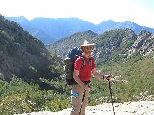 08_03-1.JPG - Richard and mountain scenery