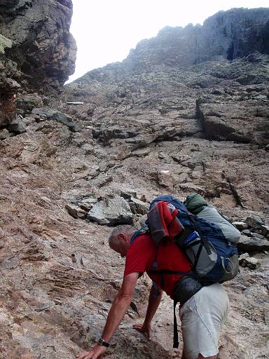 07_33-1.jpg - Starting to scramble out of the Cirque de la Solitude