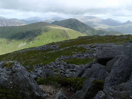 11_38-1.JPG - View back along the ridge, with Snowdon in the background