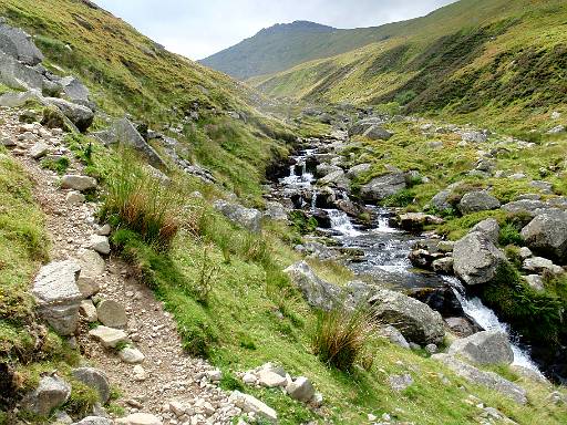 10_11-1.jpg - Nearly at the highest point of our walk - not heading to Bera Mawr (on the sky line) this time. Instead we will return along the right hand side of the valley.