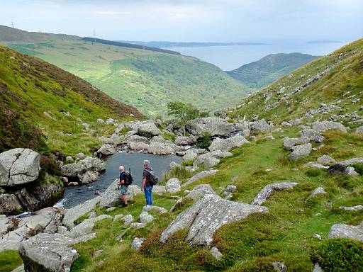 10_17-1.jpg - Paul and Phil taking in views to Aber Falls and Puffin Island