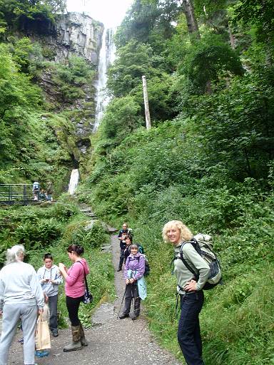 10_26-1.jpg - Clive, Lynn, Trish and Chris at Pistyll Rhaeadr